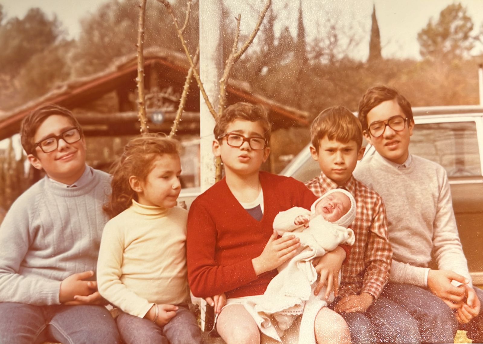 Foto de Euge con sus hermanos